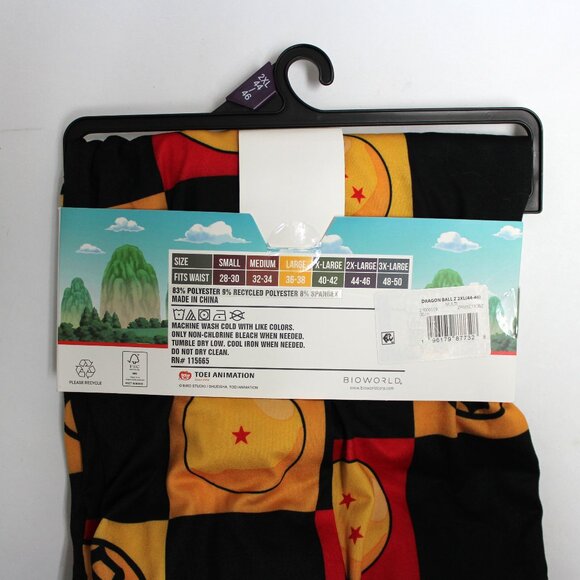 NWT Men's 2XL 44 - 46 Dragonball Z Graphic Sleep Pants With Pockets - Picture 5 of 9